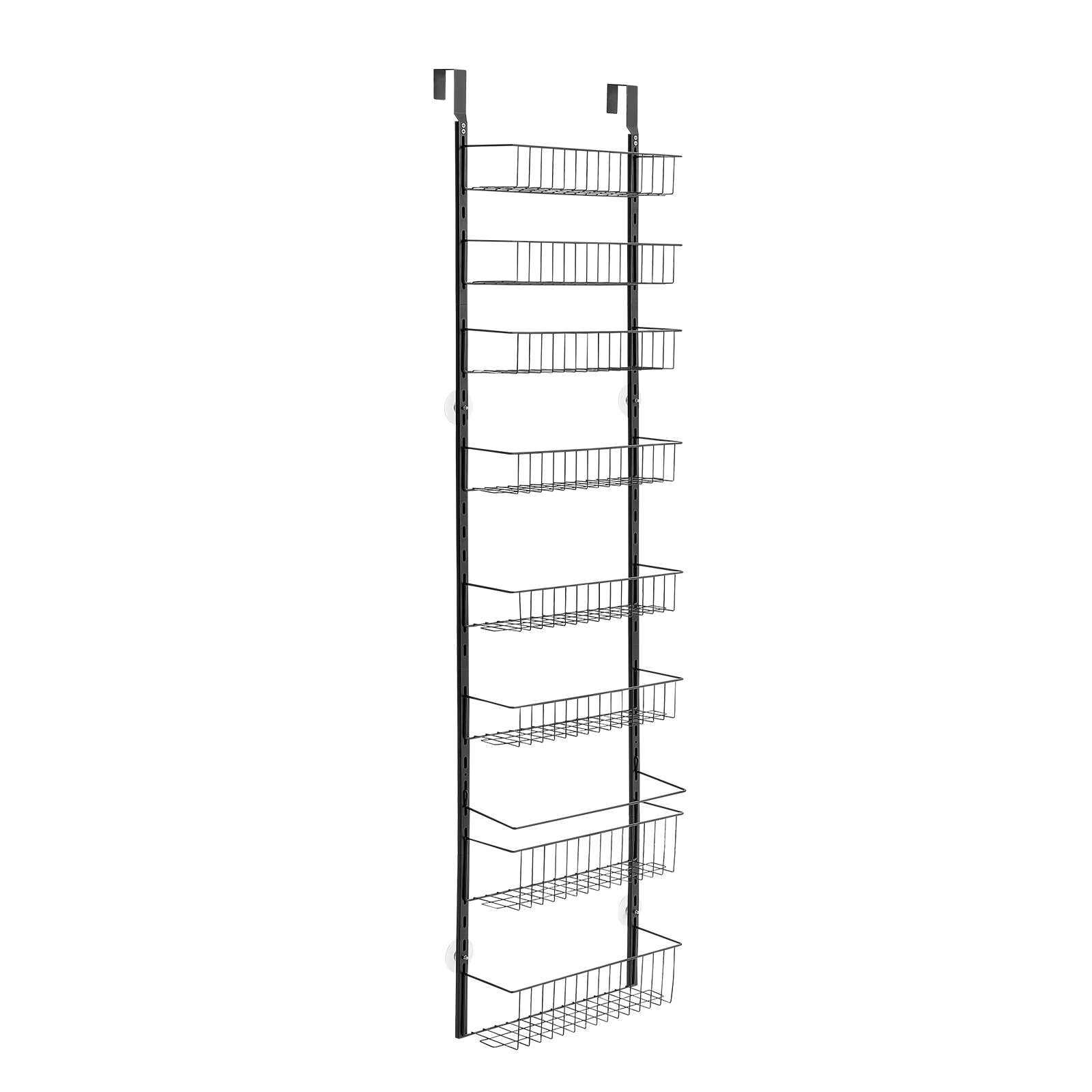 9-Tier Over The Door Pantry Organizer Hanging Storage Rack Adjustable Kitchen_voghion.com